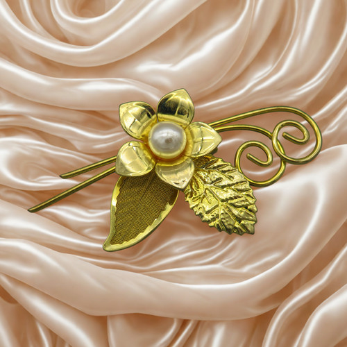 Vintage brosche blume - brosche,