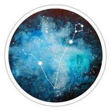 Fische Sternzeichen Tierkreiszeichen Aufkleber Sticker, max. 10 x 10 cm