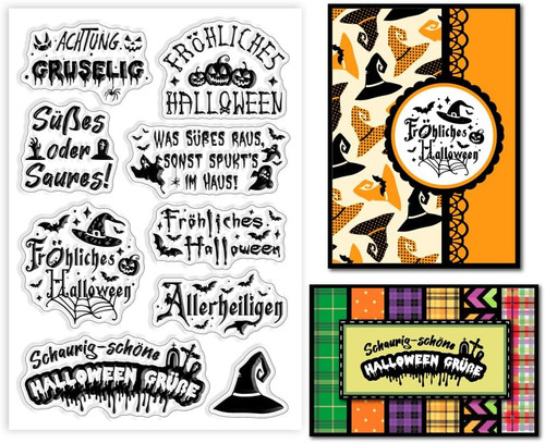 Halloween stempel transparente - stempel,