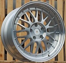 4X 17 Zoll LM Style Deep Dish Poliert Felgen ET34 Silber für BMW E36 E46 E90