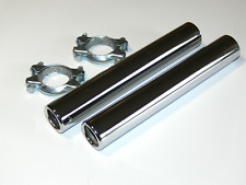 VW Käfer Endrohr chrom 225mm mit Anbausatz Auspuff Endrohre  Satz NEU