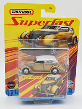 Matchbox Superfast #07 1936 Ford Sedan Custom gold. Blister Karte + Box