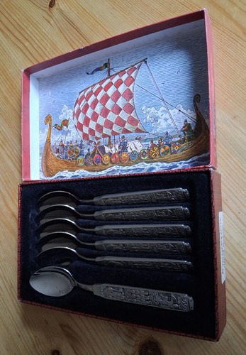 Konge zinn kaffeelöffel - 6,