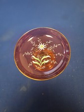 Alte Glasschale rot mit