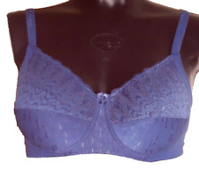 ULLA Dessous 1329 TANJA Gr.80D UK 36D BH ohne Bügel in BLAU Soft cup Navy Blue