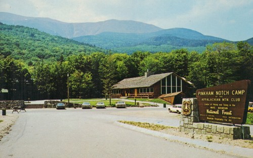 Postkarte pinkham notch camp - pinkham,