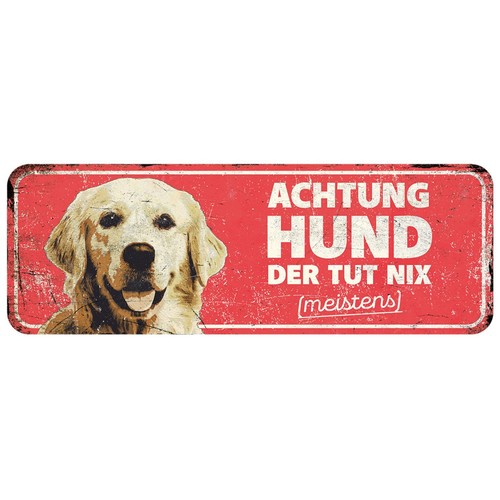 Dekoschild warnschild hund - dekoschild/warnschild,