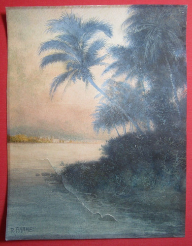 Orig aquarell silhouette - orig.,