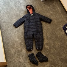 Mädchen s Oliver Baby Schneeanzug Schneeoverall Gr 92 Herzen Dunkelblau Rosa Neu