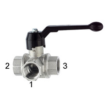 Riegler 3-Wege-Kugelhahn