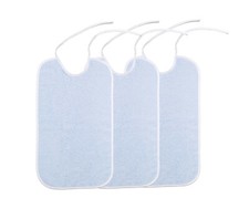 3er Set Lätzchen für Erwachsene  und Kinder Frottee Lätzchen groß Lätzchen XXL