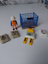 Playmobil Wie SET 4474 Hubwagen Mit Gitterbox Transportsäcke Baustelle