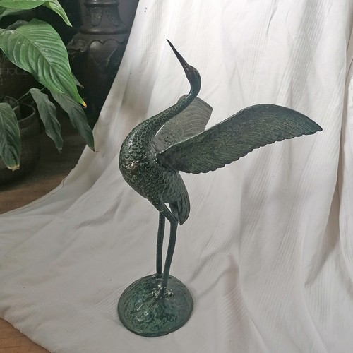 Bronze figur kranich vogel - bronze,