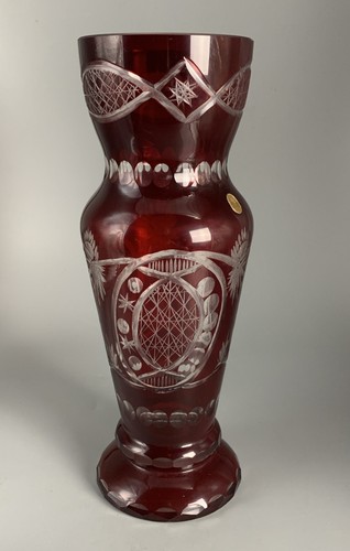 Glas vase lux geschliffen - glas, lux;