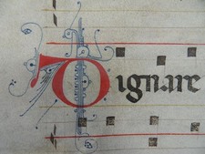 GROßE PERGAMENT HANDSCHRIFT