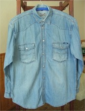Jeanshemd langarm herren - jeanshemd,, xl