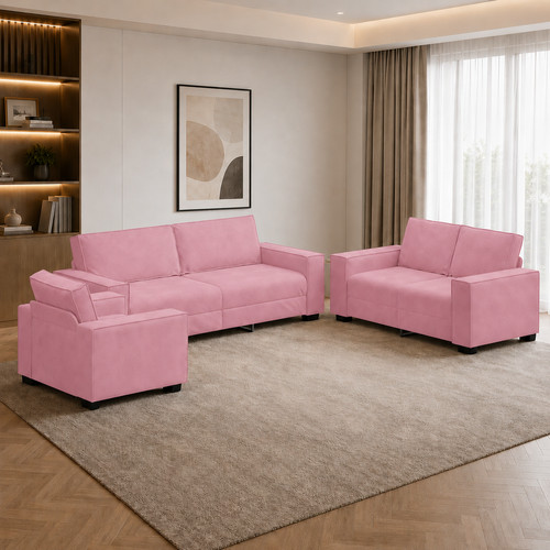 Tlg sofagarnitur samt sofa - 3-tlg.,