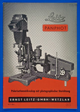 Ernst Leitz Wetzlar Panphot Broschüre / Liste  55-1 sehr gut erhalten