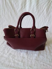 Handtasche, 43 x 30 x 15cm, weinrot, 3 Hauptfächer, viele Fächer, top Zustand