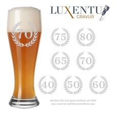 Weizenbierglas mit Gravur 0,5