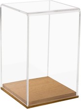 HMF Acryl Vitrine Schaukasten für Modellautos oder Figuren 22cm Holz chmuckbox