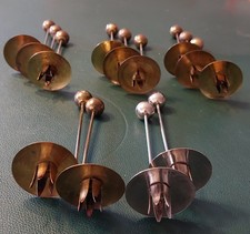 13 alte Pendel Kerzenhalter