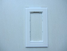 Gira 100212 Abdeckrahmen 2-fach ohne Mittelsteg Esprit Glas Weiß