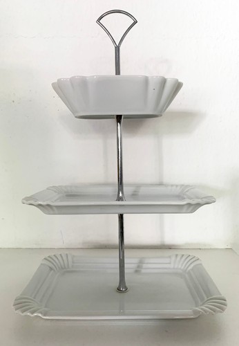 Weiße tragbare etagere - tragbare,
