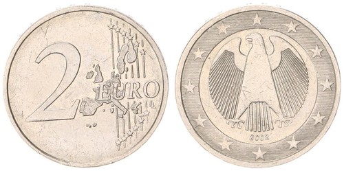 Fehlprägung euro 2002 j - fehlprägung, 2