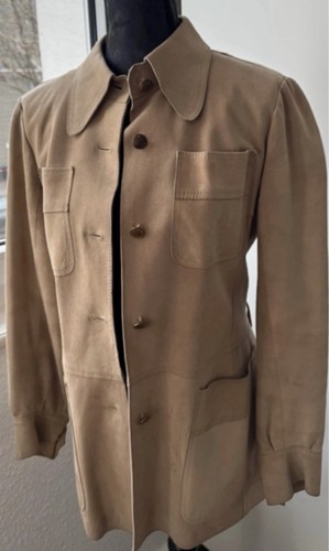 Vintage wildlederjacke camel - wildlederjacke,