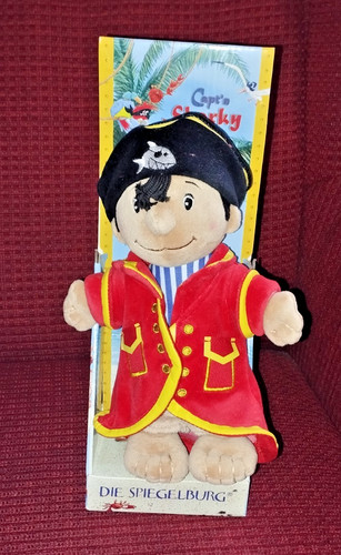 Capt sharky pirat - capt'n, stoffpuppe