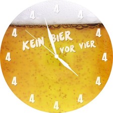 Bier Glas Wanduhr Küchenuhr