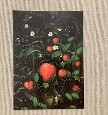 1 Kunst Postkarte, Erdbeeren 