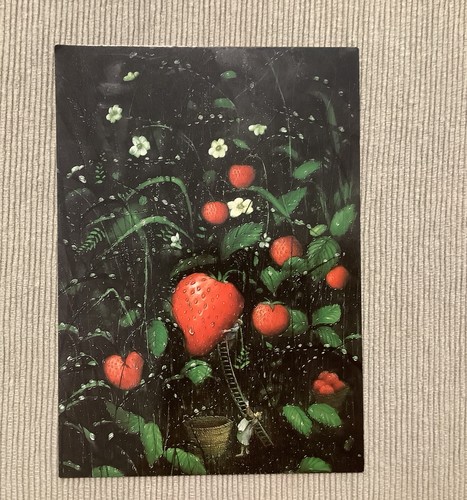 Kunst postkarte erdbeeren - erdbeeren,