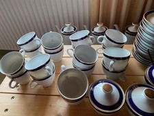 Mitterteich Bavaria Edition "Goldrand u. Kobaltblau", 18 tlg.Vintage