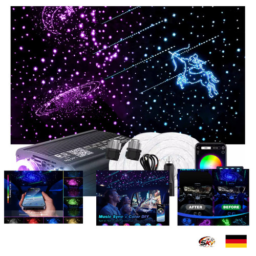 Zweifarbige rgb glasfaser - zweifarbige,