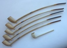 Antik 6 x Ton Pfeifen Holland Niederlande Gouda Goedenwaagen um 1915