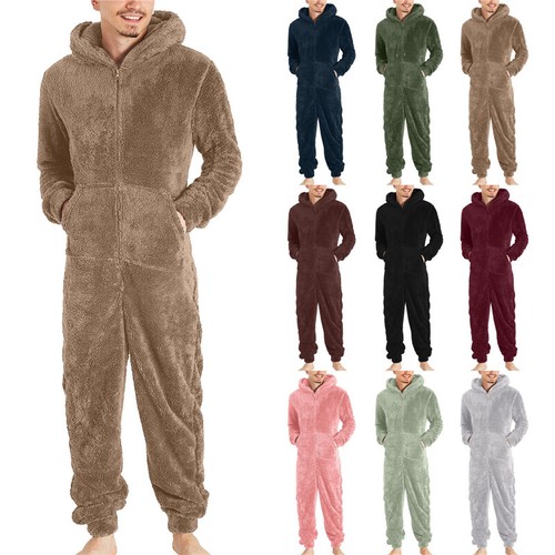 Herren einteiler pyjama coral - herren,