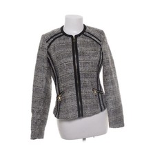 H&M, Jacke, Damen, Größe: 40, Grau/Schwarz, Acryl/Polyester #lEo
