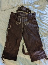 Bayerische Lederhose Größe 44 Braun