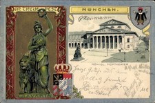 Präge Wappen Ak München in