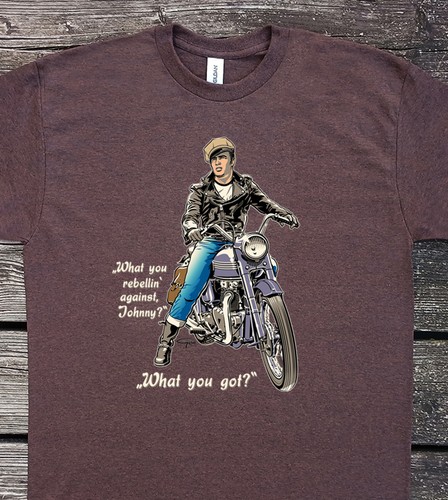 Shirt biker rebel brando - t-shirt,