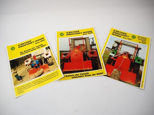 Original prospekte gärtner - 3x,