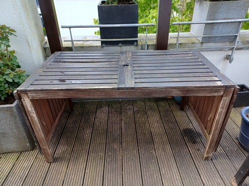 Gartentisch holz 140 - gartentisch, l