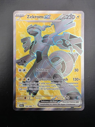 Pokémon karte zekrom - zekrom, ex