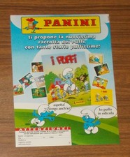 Seltene Werbung Panini i PUFFI SCHLÜMPFE Sammelalbum Sammelsticker 1994