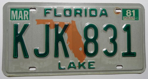Usa nummernschild aus florida - usa,