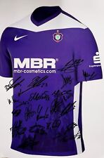 SIGNIERTES GROSSES ERZGEBIRGE AUE FOTO / BILD , SIGNIERT TEAM 24 / 25 , TYP 2