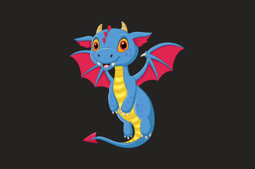 Aufkleber lustiger drache - aufkleber,