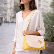 Damen Umhängetasche Kork